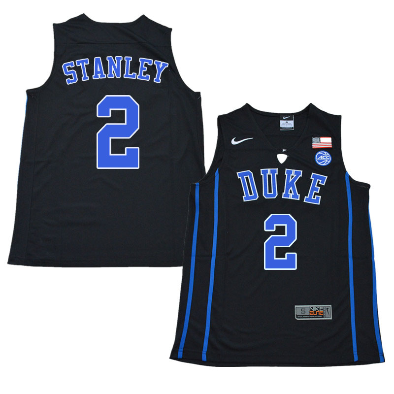Men #2 Cassius Stanley Duke Blue Devils College Basketball Jerseys Sale-Black